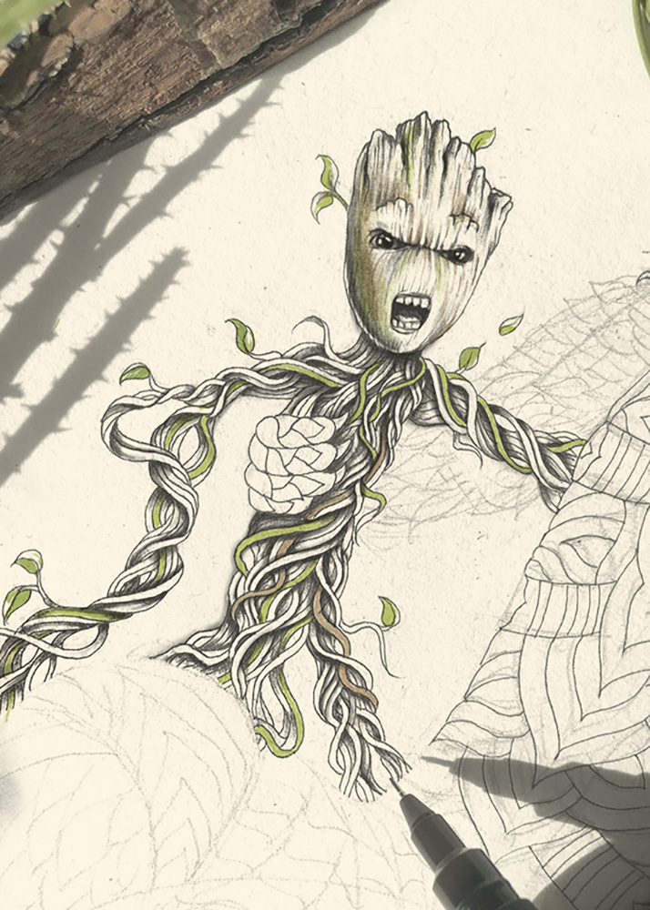 9 ( groot sketch )